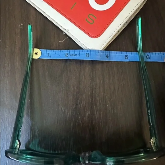Rare Kenzo Translucent emerald/kelly Green retro square 